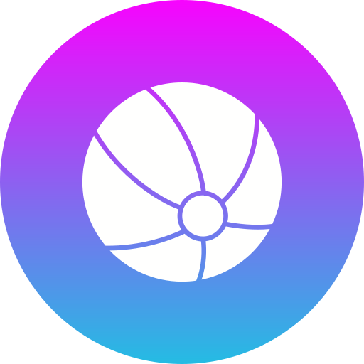 Beach ball Generic gradient fill icon