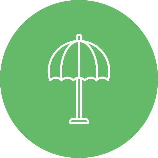 Sun umbrella Generic color fill icon