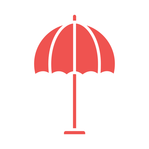 зонт от солнца Generic color fill иконка