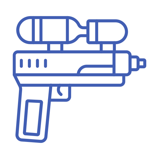 pistolet à eau Generic color outline Icône