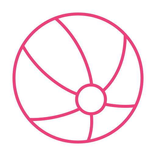 strandbal Generic color outline icoon