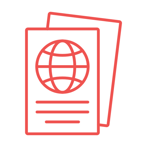 Заграничный пасспорт Generic color outline иконка