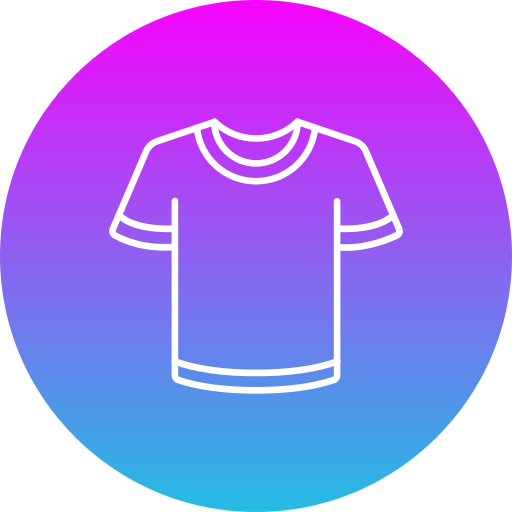 t-shirt Generic gradient fill icoon