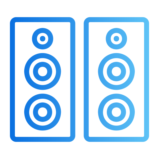 Speaker Generic gradient outline icon