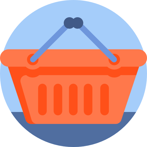 Shopping basket Detailed Flat Circular Flat icon