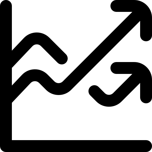 gráfico de linea Super Basic Omission Outline icono