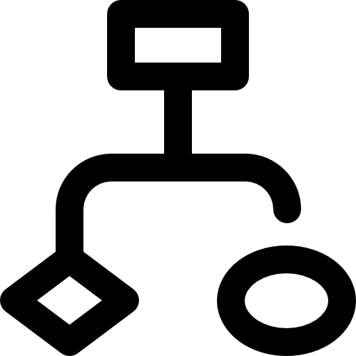 diagrama de flujo Super Basic Omission Outline icono