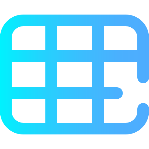 Grid Super Basic Omission Gradient icon
