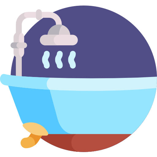 bañera Detailed Flat Circular Flat icono