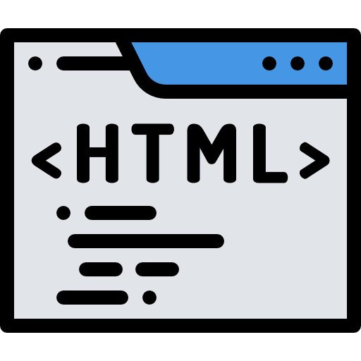 html Detailed Rounded Lineal color icono