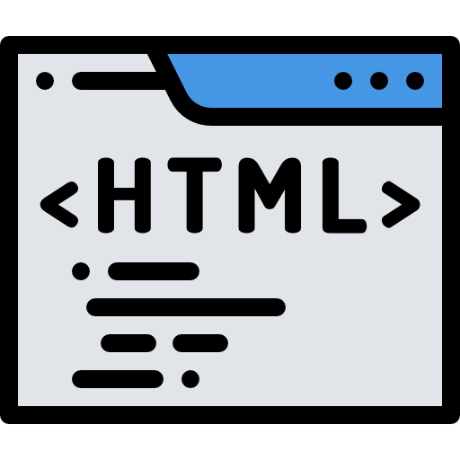 html Detailed Rounded Lineal color icon