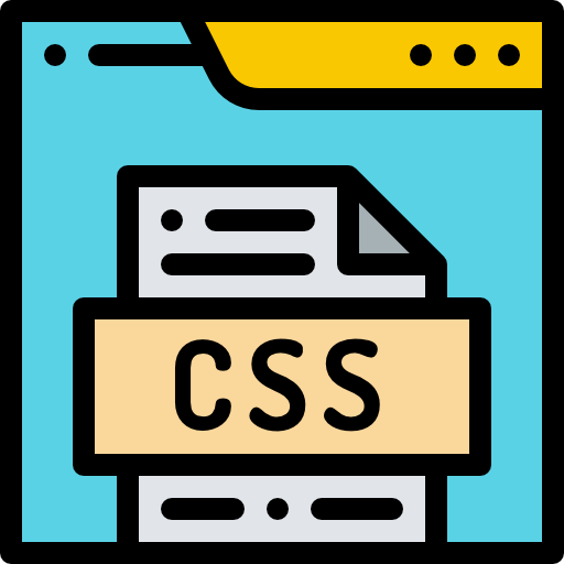 css Detailed Rounded Lineal color icon