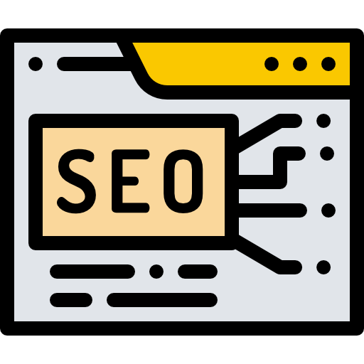 seo Detailed Rounded Lineal color icon