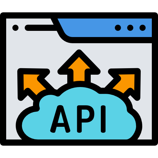 api Detailed Rounded Lineal color icon