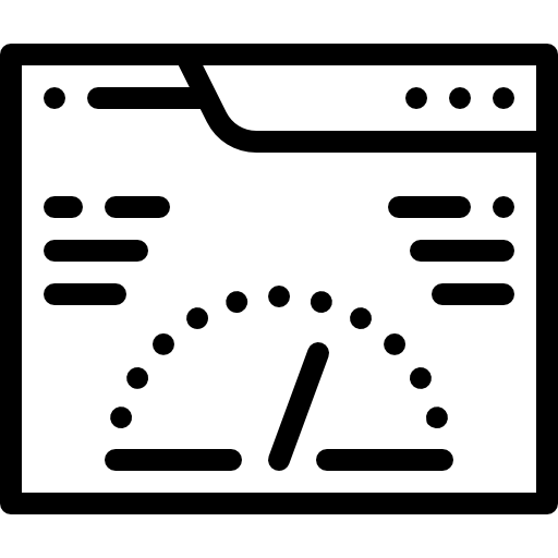 tachimetro Detailed Rounded Lineal icona