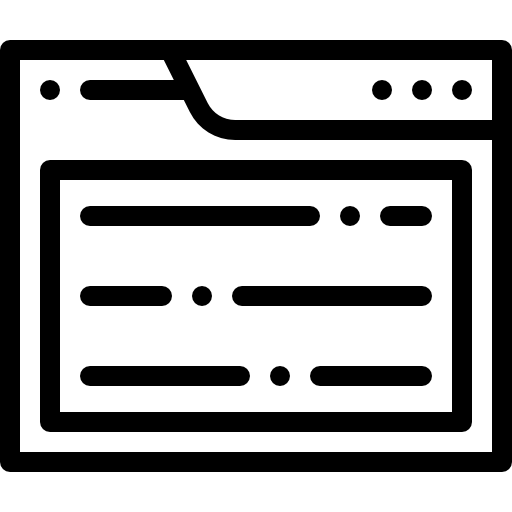 브라우저 Detailed Rounded Lineal icon