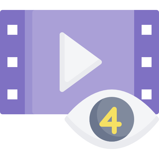 Video view Special Flat icon