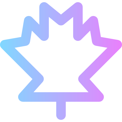 Maple leaf Super Basic Rounded Gradient icon