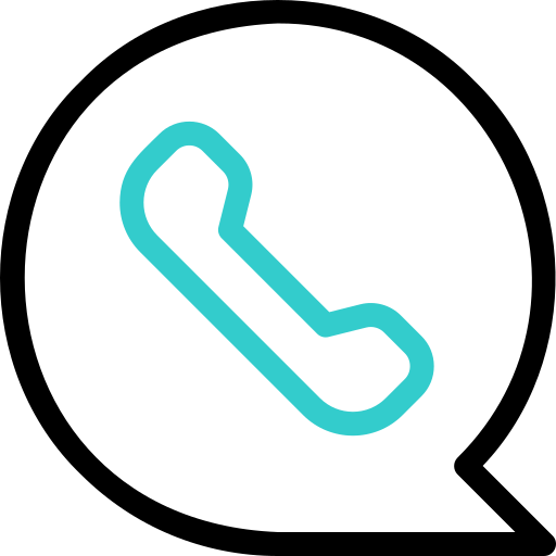telefoongesprek Basic Accent Outline icoon