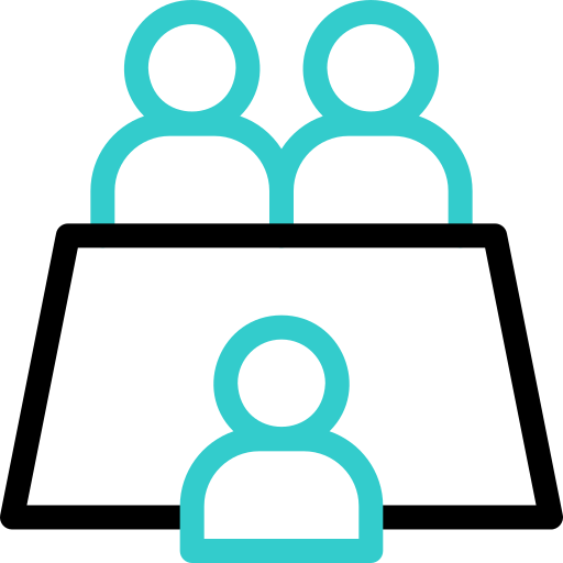 회의실 Basic Accent Outline icon