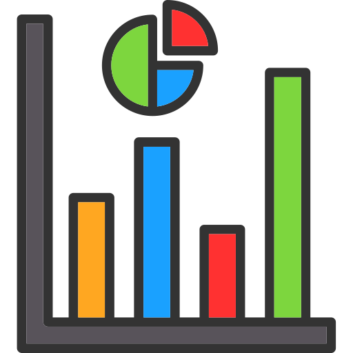 Graphic chart Generic color lineal-color icon