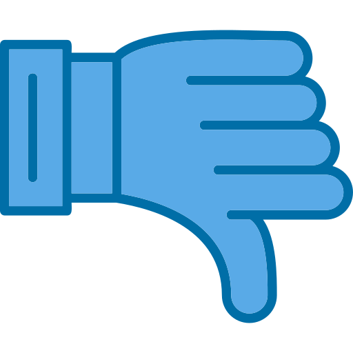 Thumbs down Generic color lineal-color icon