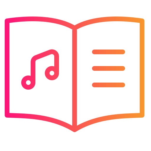 muziek onderwijs Generic gradient outline icoon