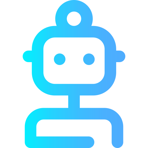 robot Super Basic Omission Gradient icona