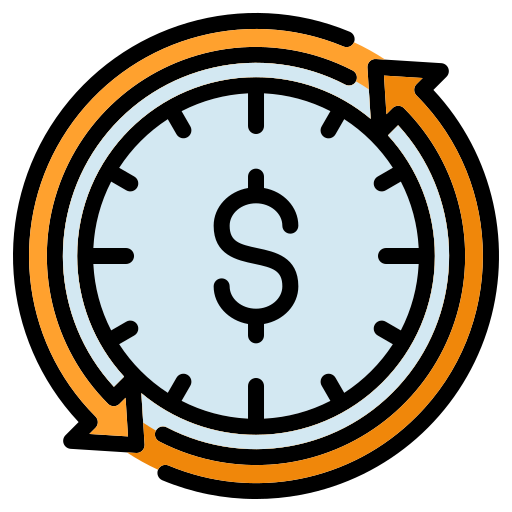 Time is money Generic color lineal-color icon