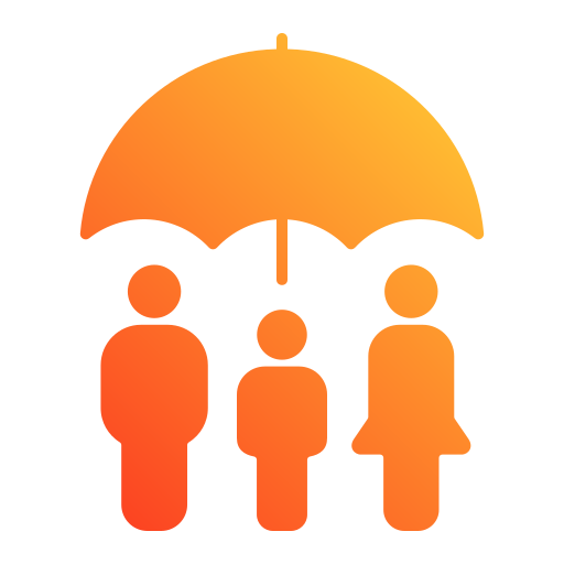 가족 보험 Generic gradient fill icon