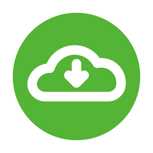 Cloud download Generic color fill icon