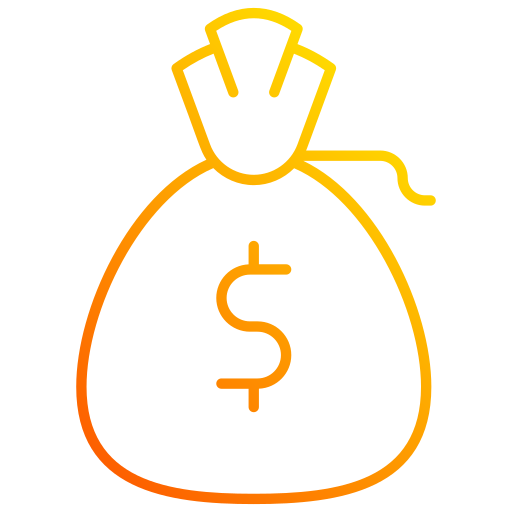 bolsa de dinero Generic gradient outline icono
