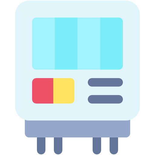 miernik elektryczny Generic color fill ikona