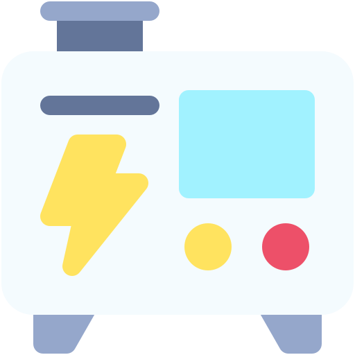 generator elektryczny Generic color fill ikona