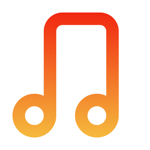 Music note Generic gradient outline icon