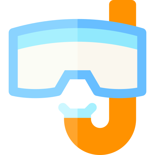 Diving goggles Basic Rounded Flat icon