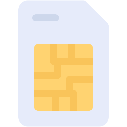 simkaart Generic color fill icoon