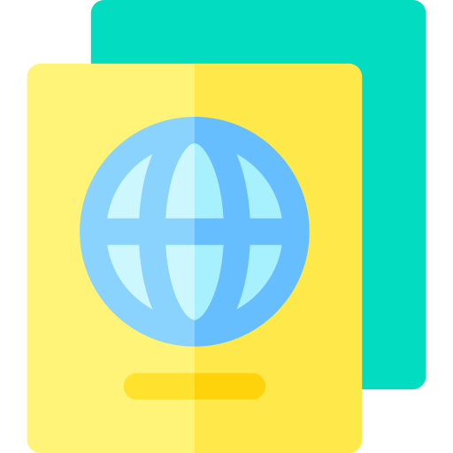 パスポート Basic Rounded Flat icon