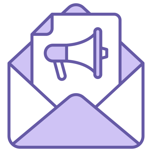 correo de propaganda Generic color lineal-color icono