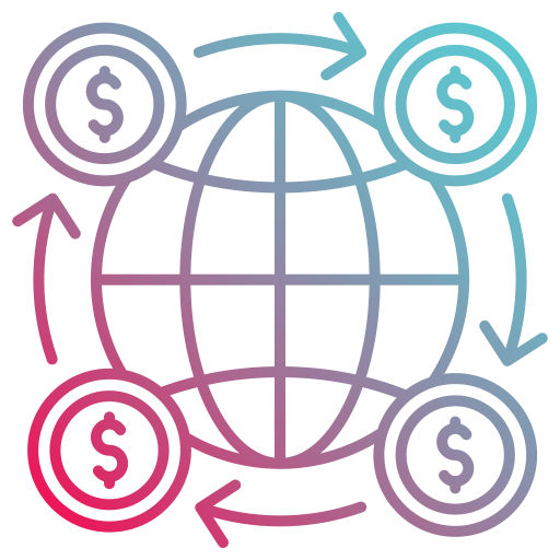 globalny biznes Generic gradient outline ikona