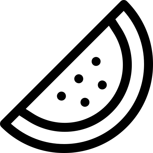 arbuz Basic Rounded Lineal ikona