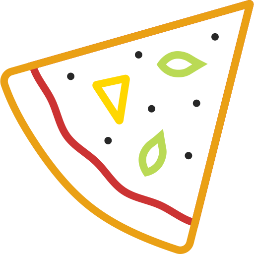 Пицца Generic color outline иконка