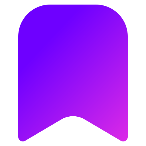 bladwijzer Generic gradient fill icoon