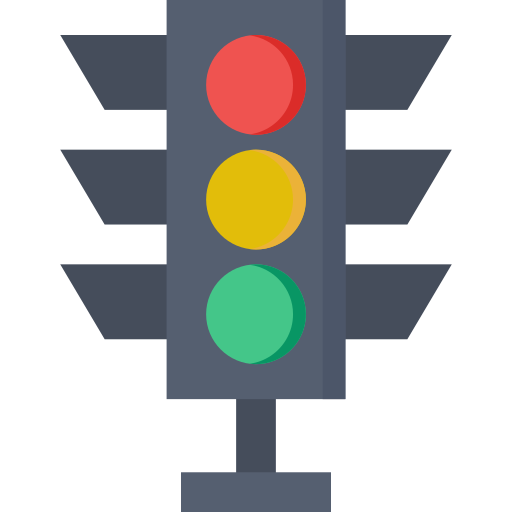 semáforo Generic color fill icono