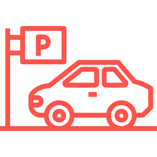 parkeerplaats Generic color outline icoon