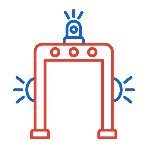Ворота безопасности Generic color outline иконка