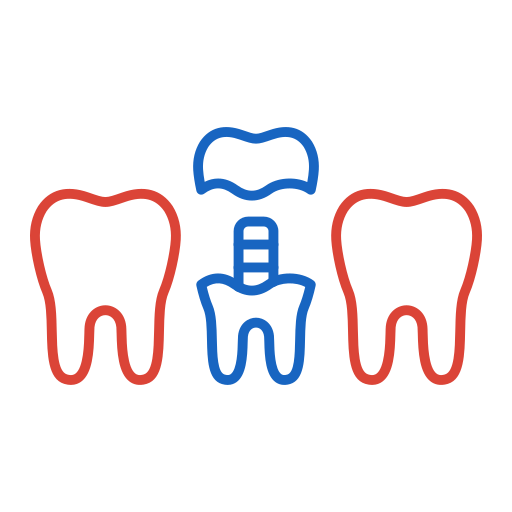 corona dental Generic color outline icono