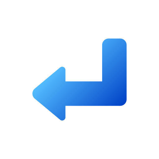 Arrow left Generic gradient fill icon