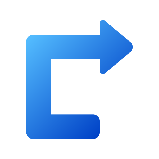 Turn right Generic gradient fill icon