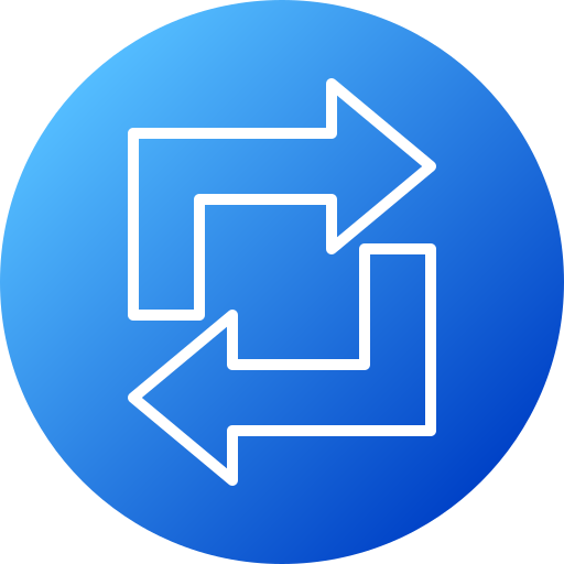 Loop arrow Generic gradient fill icon